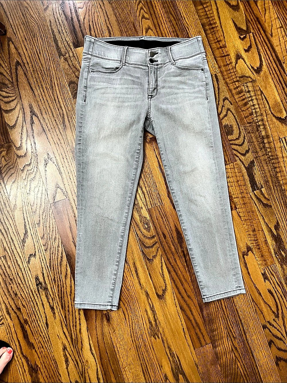 APT 9 Ankle Skinny Jeans Gray Size 10